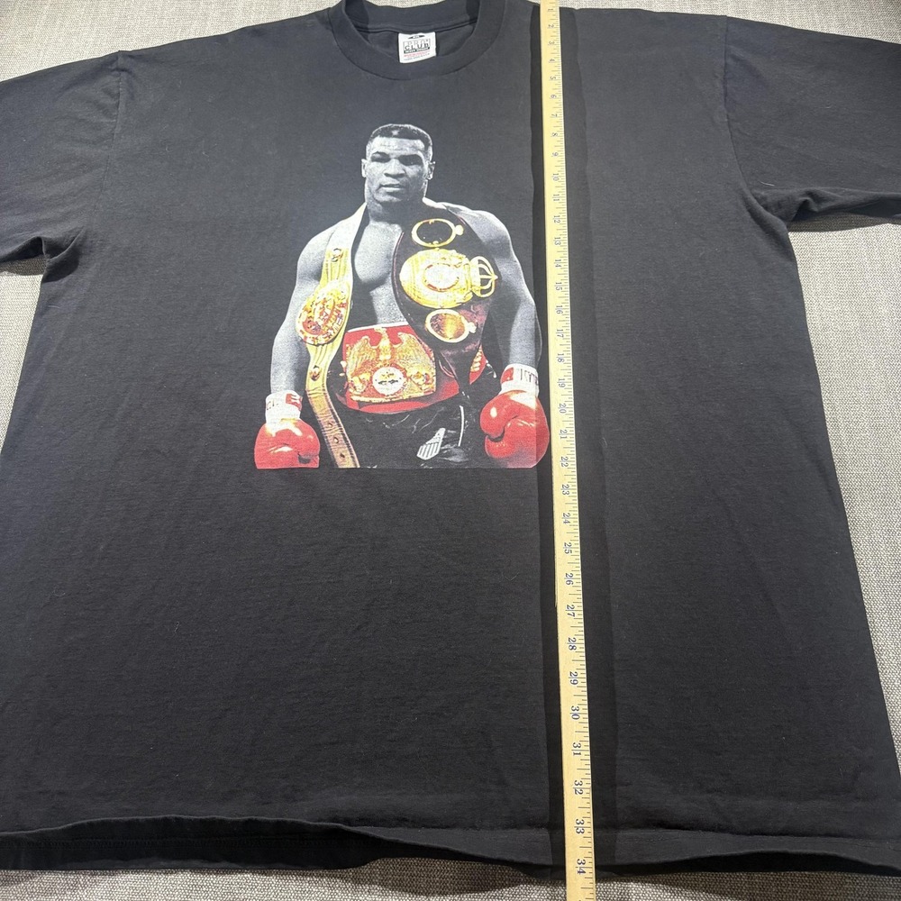 Pro Club Mike Tyson Shirt Mens 4XL Black Boxing Champion Belts Graphic Tee - Picture 4 of 7